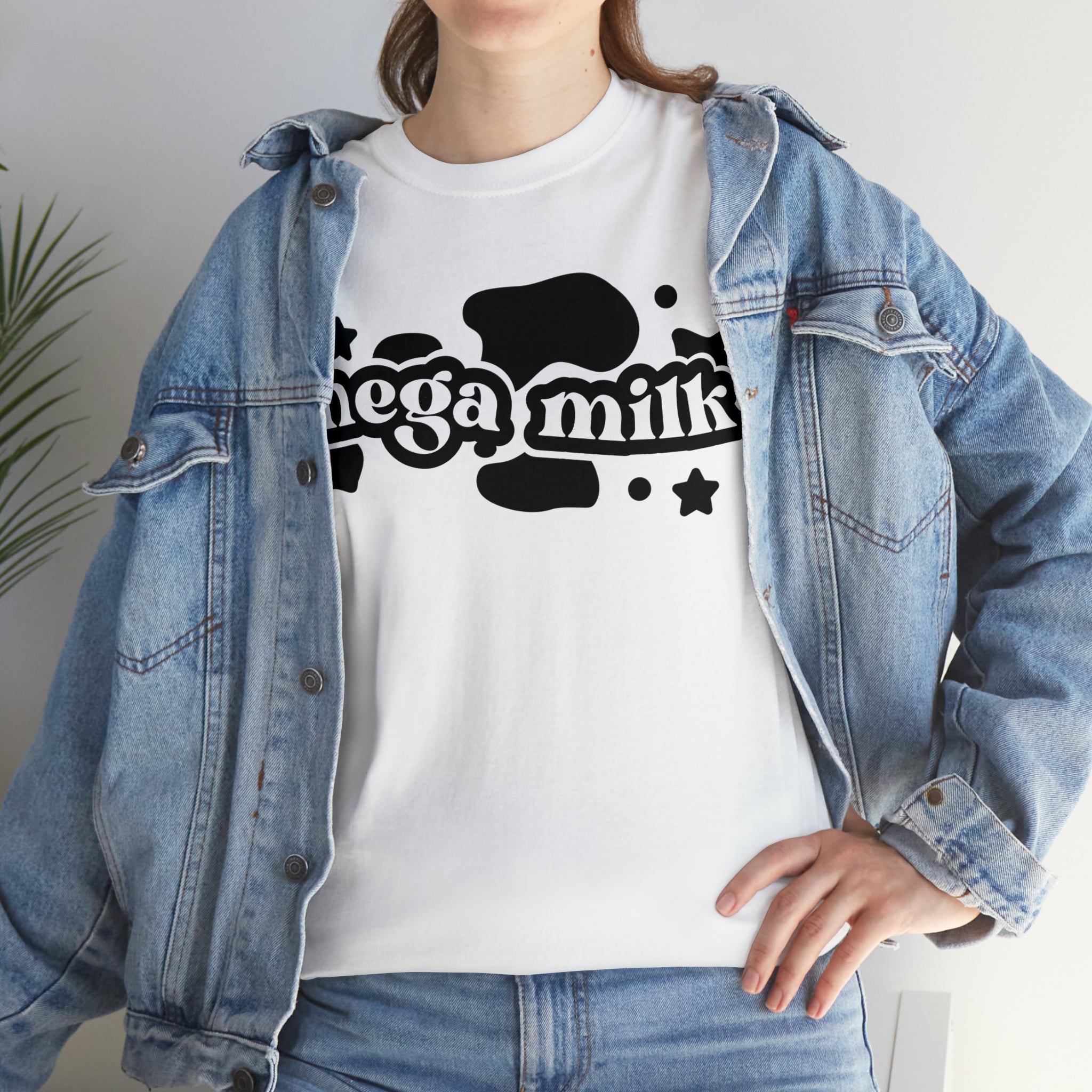 Classic Mega Milk Anime Womens Heavy Cotton Tee