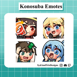 Konosuba Squad Emotes