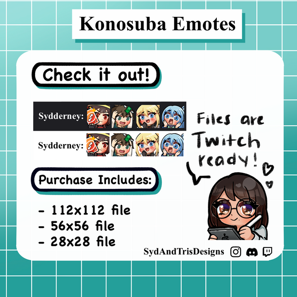 Konosuba Squad Emotes