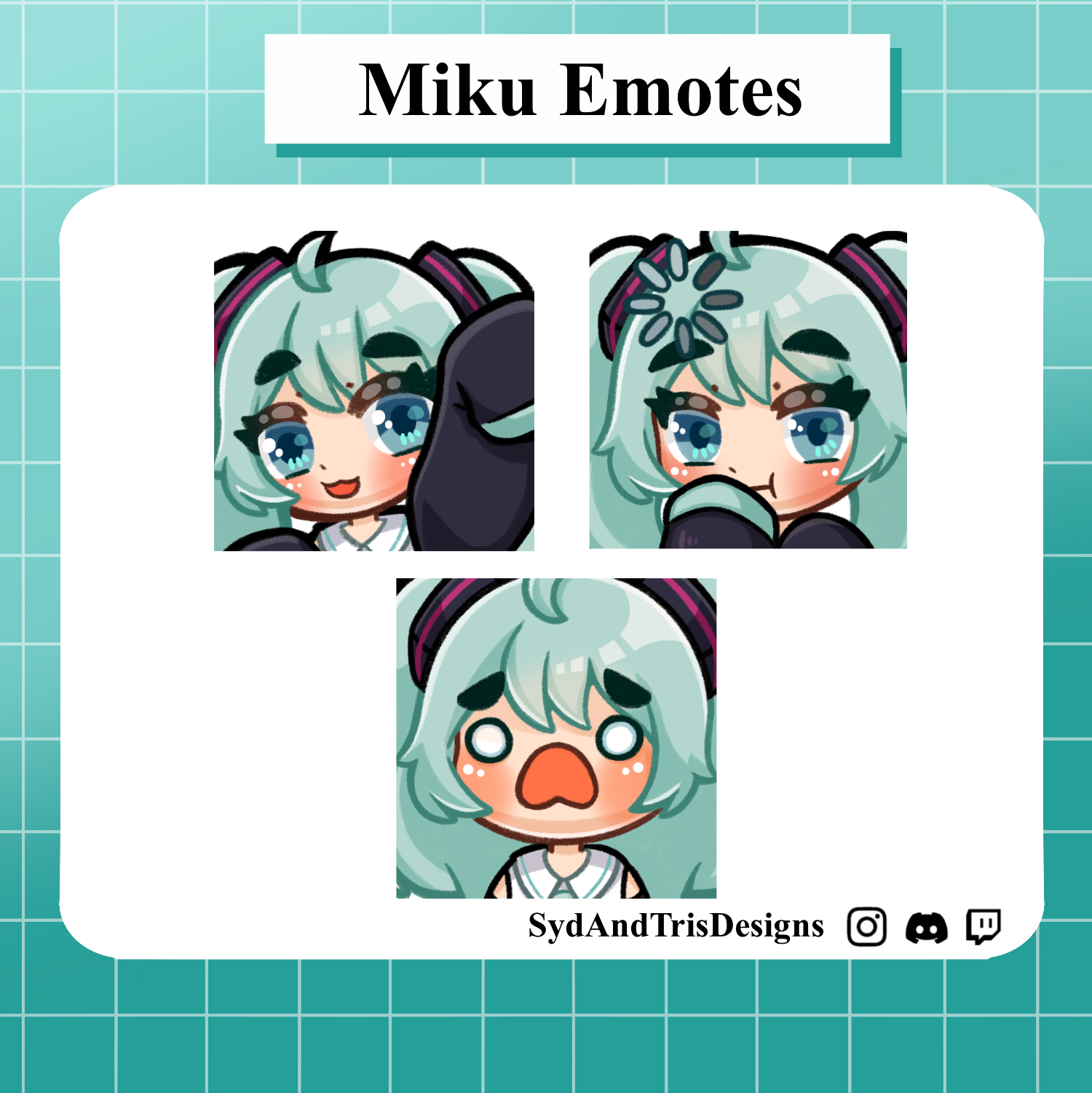 Hatsune Miku Emotes