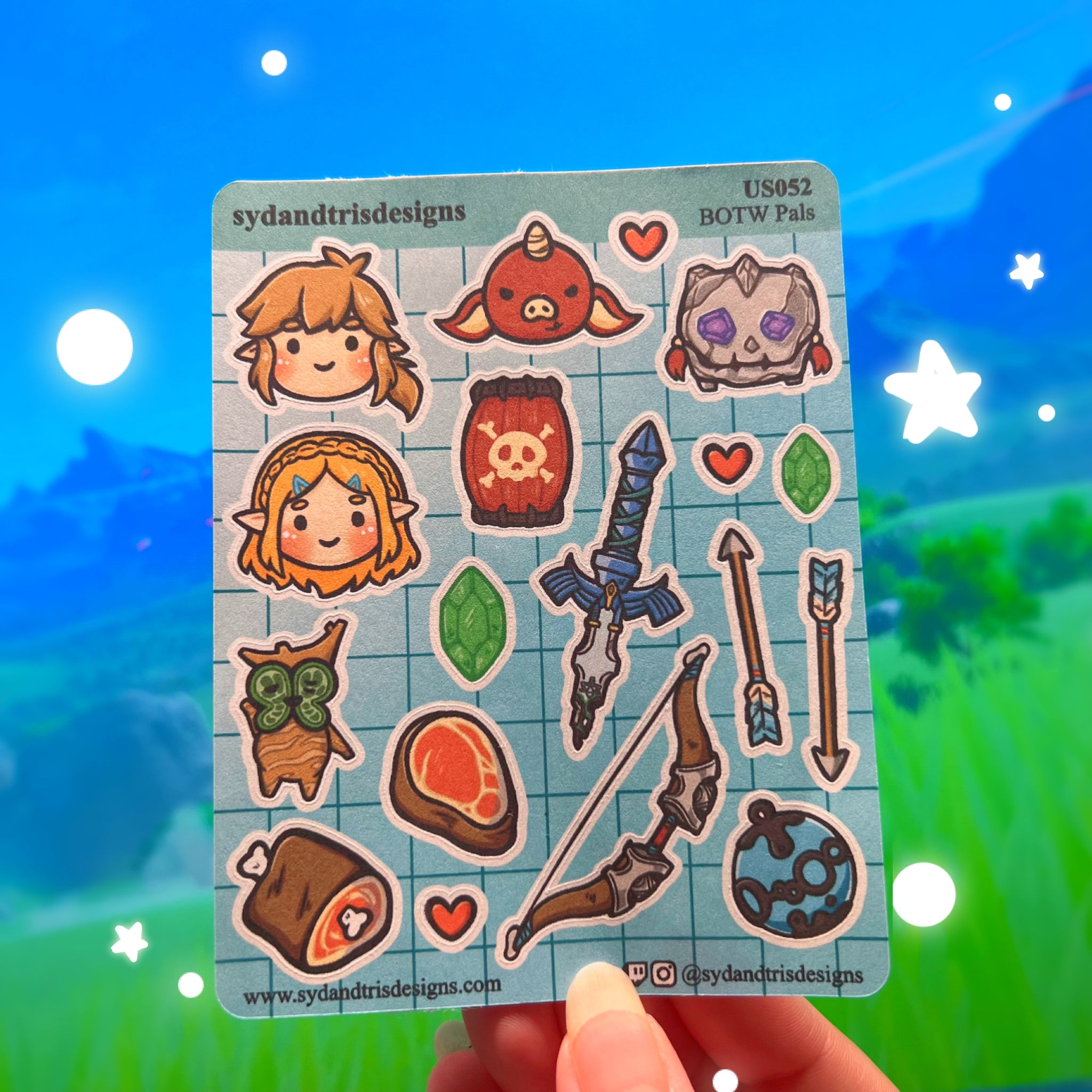 US052 BOTW Pals Sticker Set