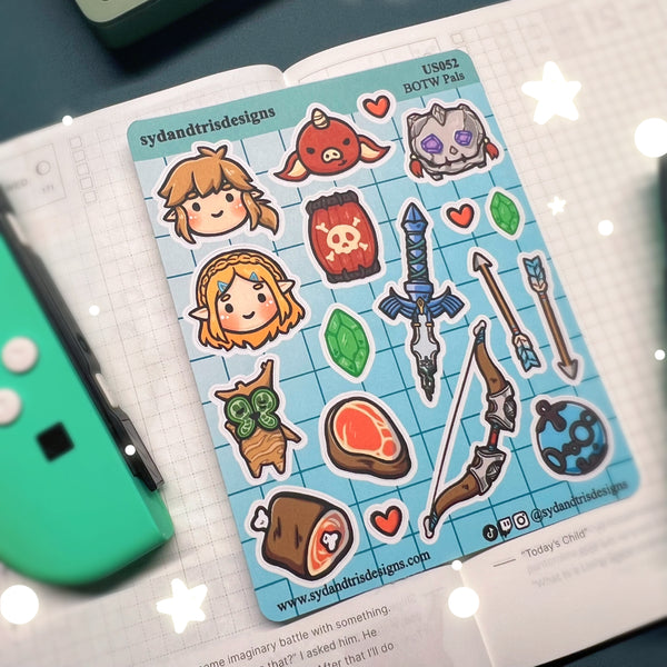 US052 BOTW Pals Sticker Set