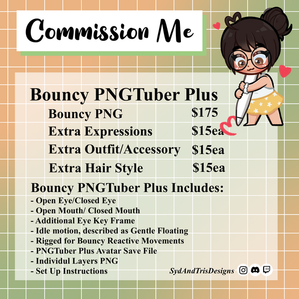 Bouncy PNGTuber Plus Commission + Rigging