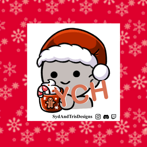 Hot Cocoa Christmas Emote YCH Commission