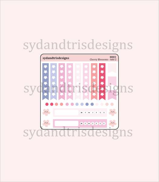 H001 - Cherry Blossom Sticker Set