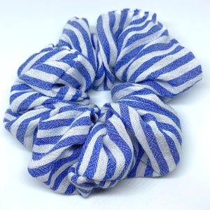 S005 - Blue and White Nautical XL Scrunchie