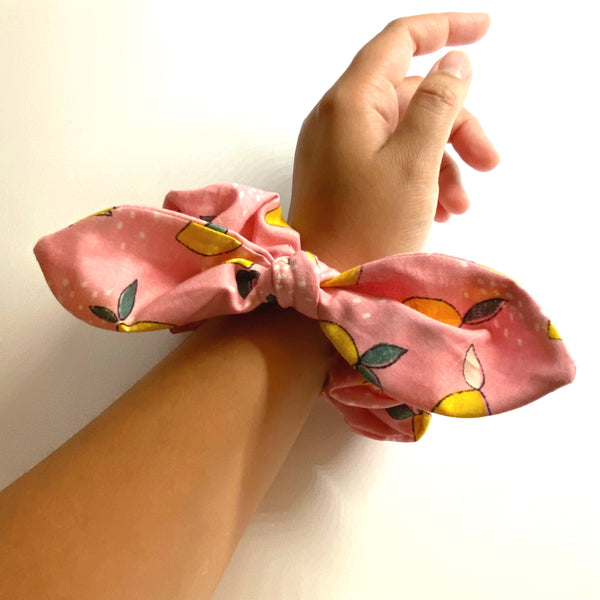 S001 -  Pink Lemonade Bow XL Scrunchie