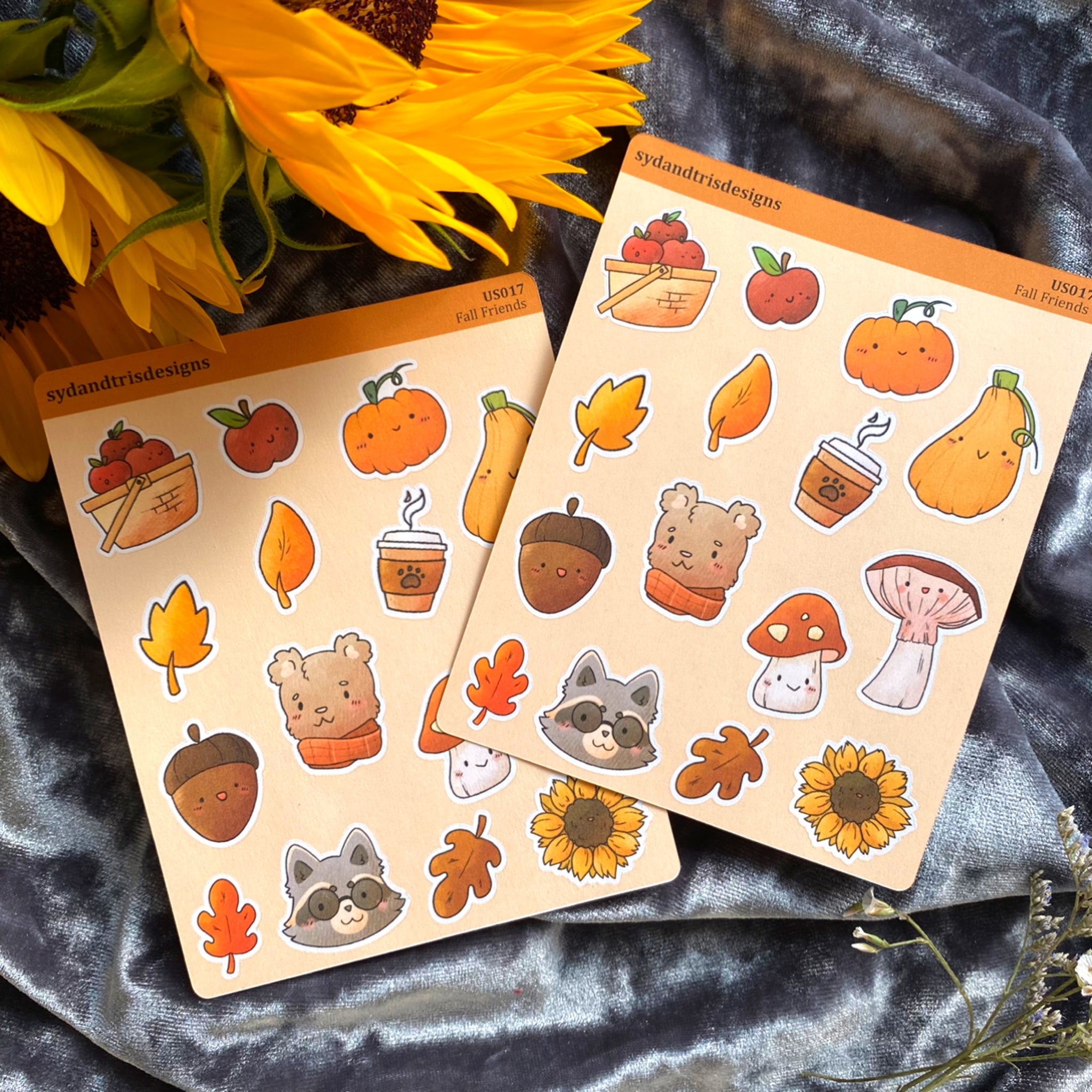 US017 - Fall Friends Stickers