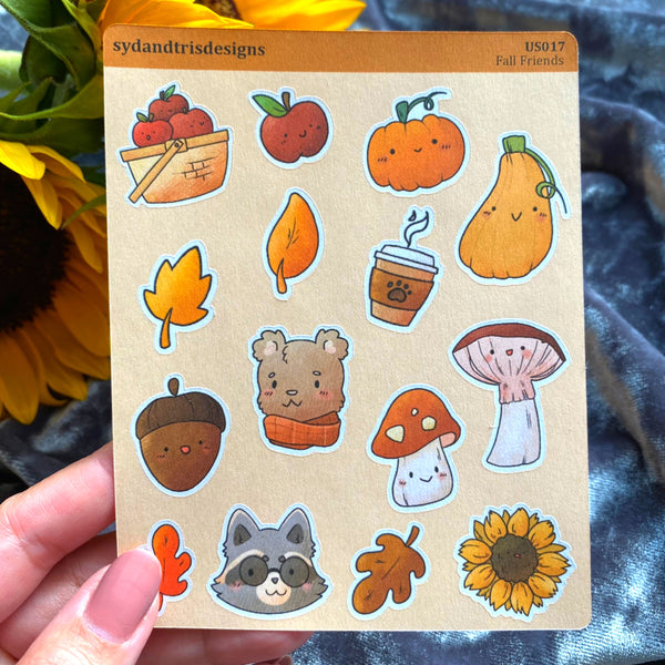 US017 - Fall Friends Stickers