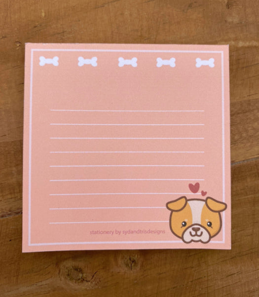 SNP005 - English Bulldog Puppies Notepad