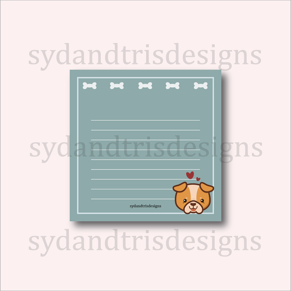 SNP005 - English Bulldog Puppies Notepad