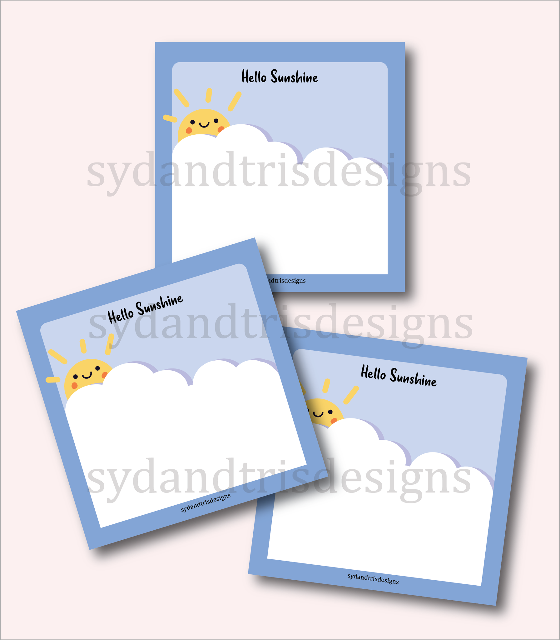 SNP019 - Hello Sunshine Notepad