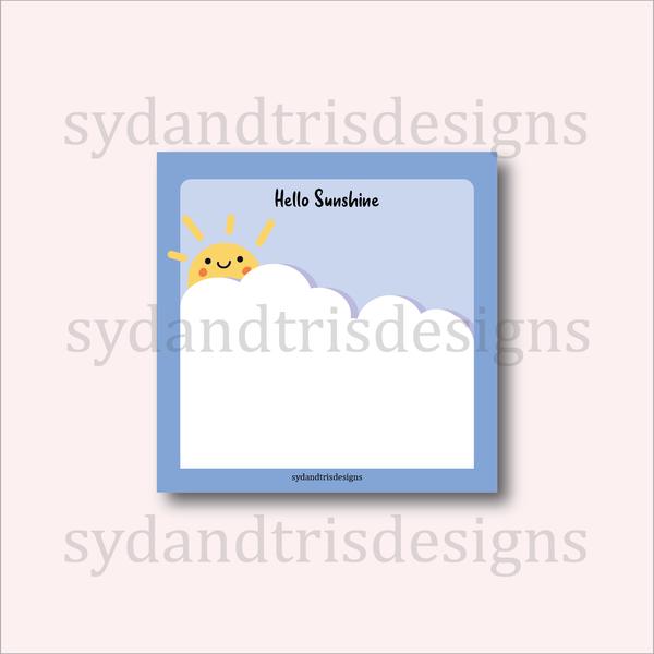 SNP019 - Hello Sunshine Notepad