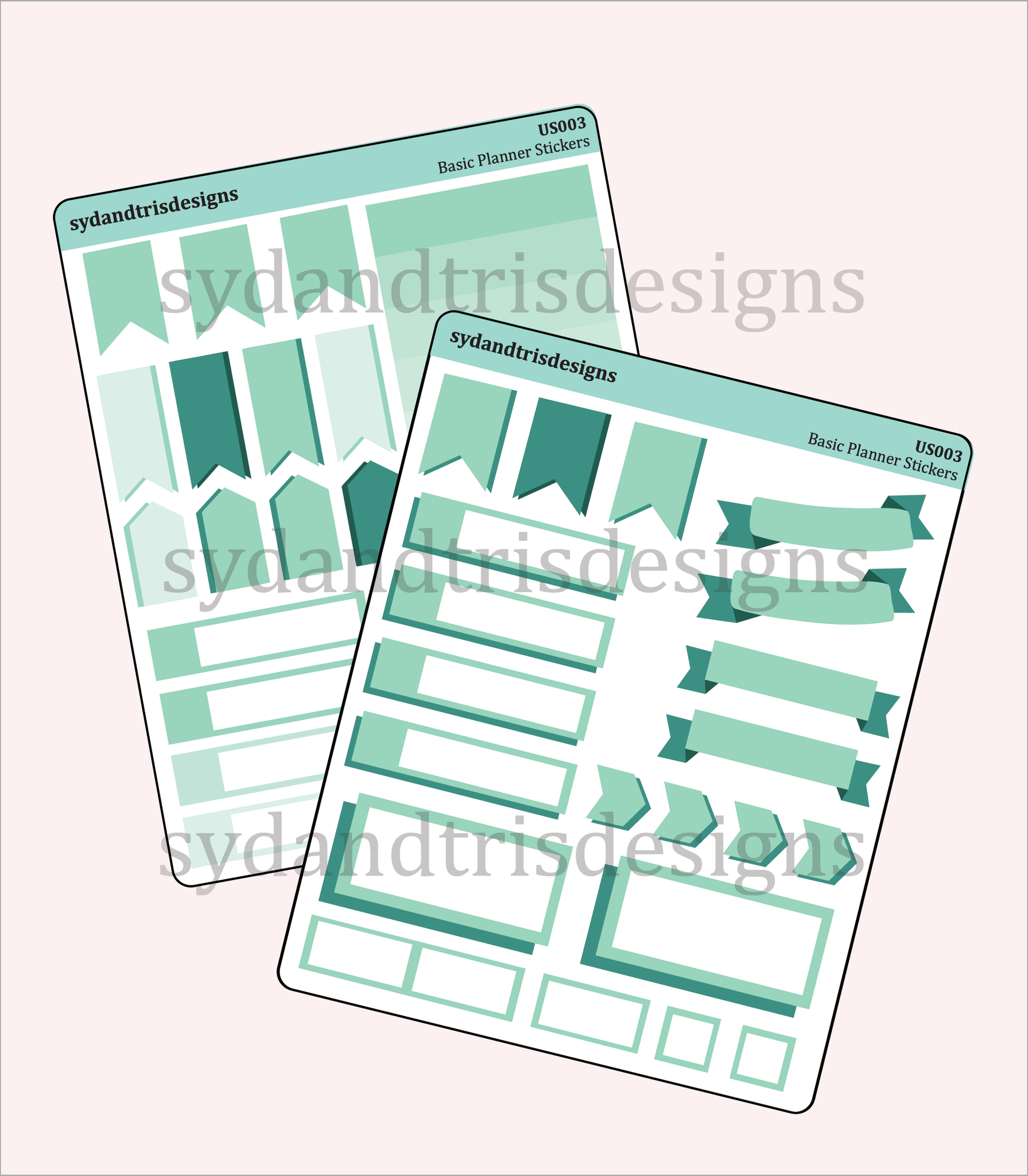 US003 - Basic Planner Sticker Set