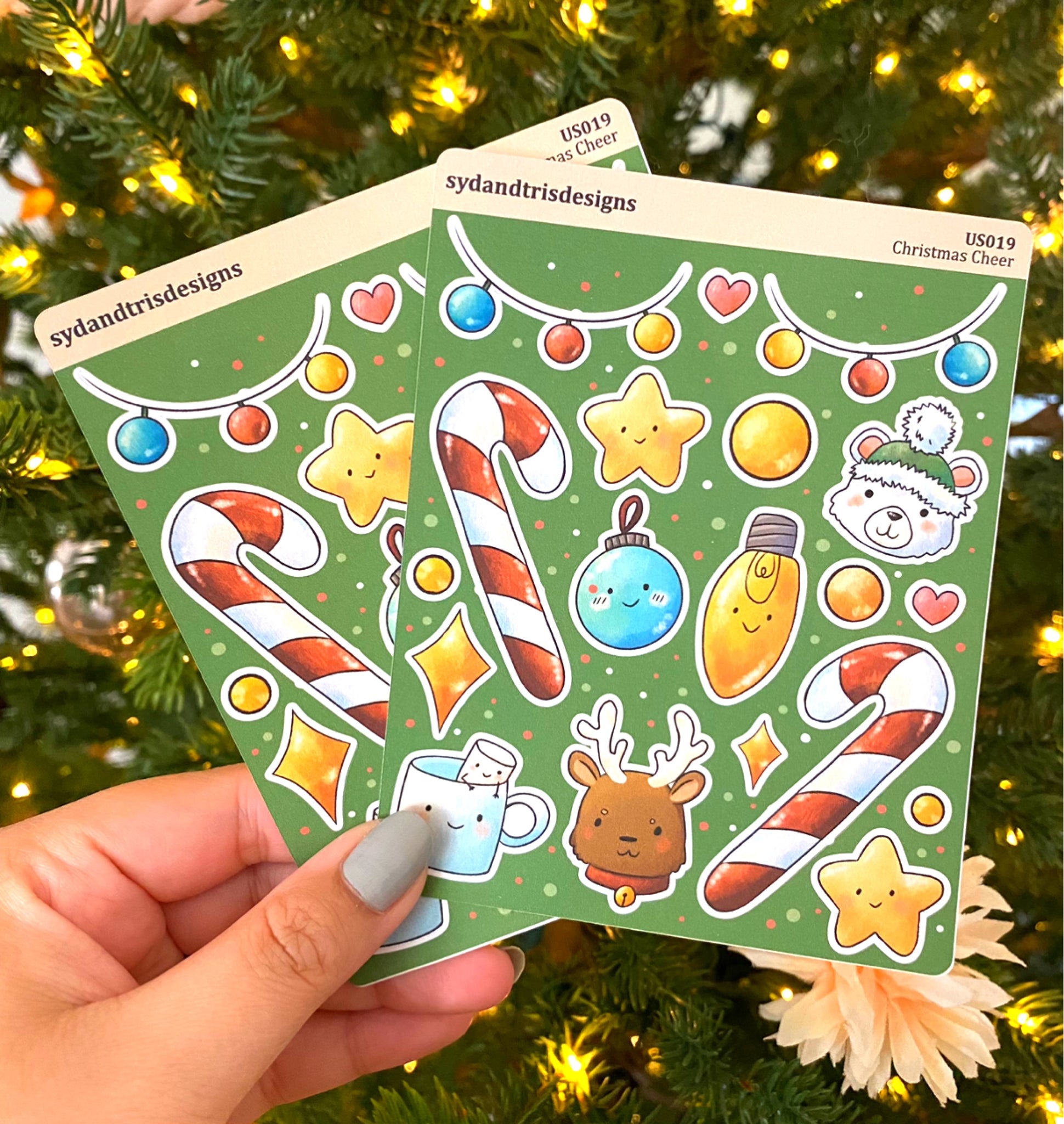 US019 - Christmas Cheer Stickers