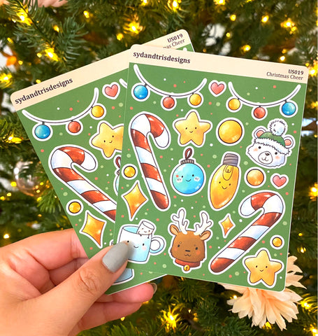 US019 - Christmas Cheer Stickers