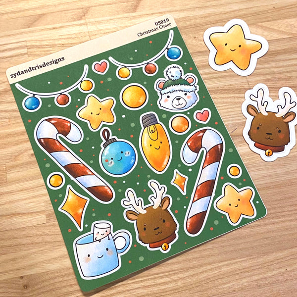 US019 - Christmas Cheer Stickers