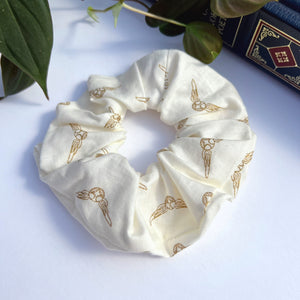 S018 - HP Cream and Gold XL Scrunchie