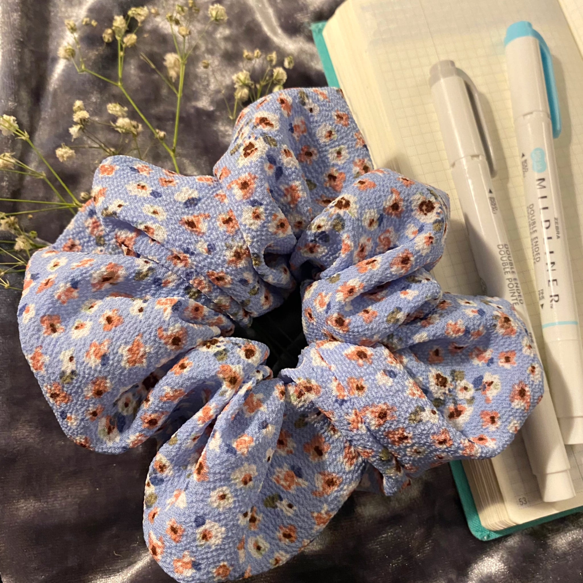 S013 - Dainty Wildflowers XL Scrunchie