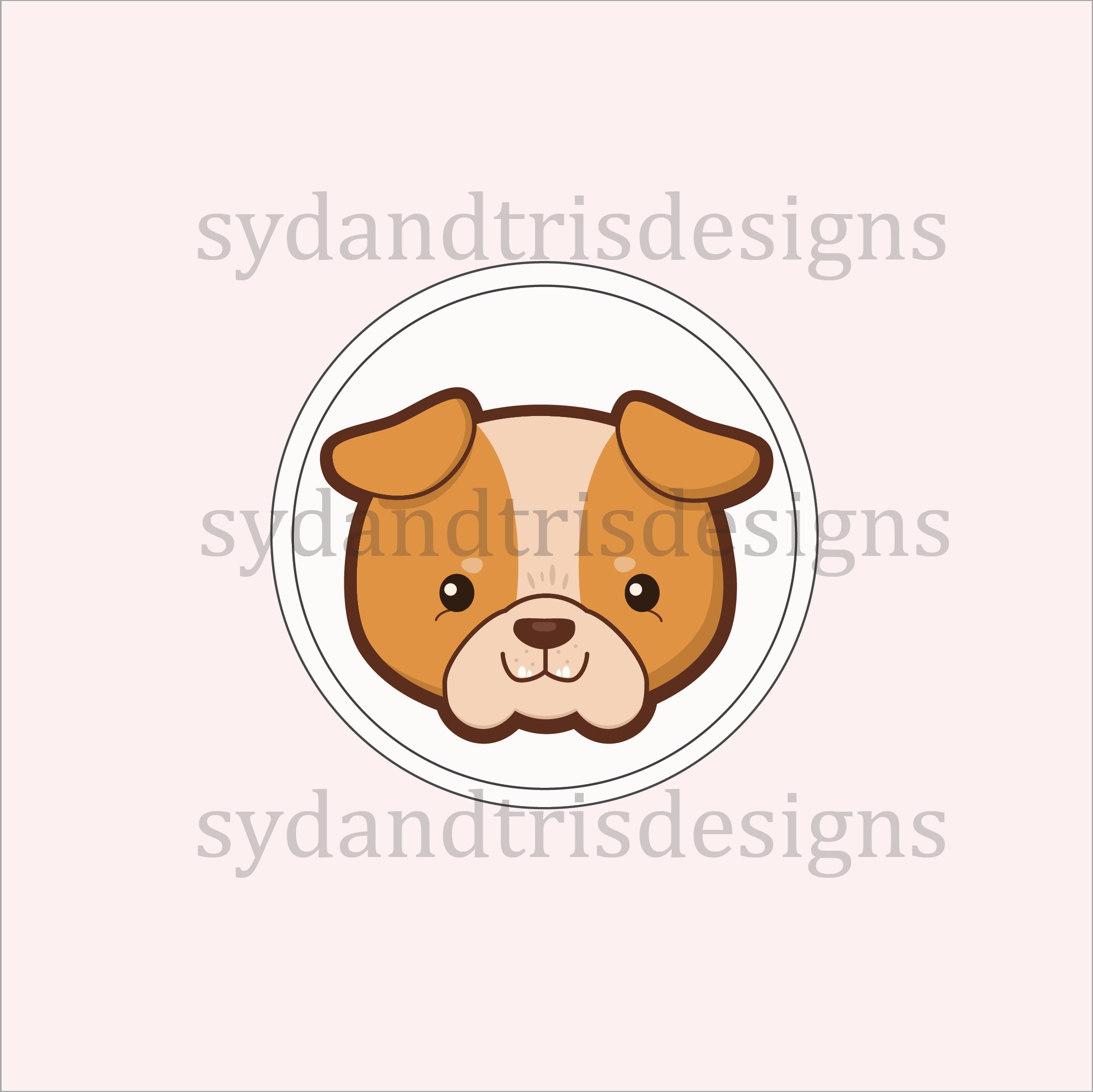 WS001 - English Bulldog Vinyl Sticker