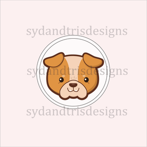 WS001 - English Bulldog Vinyl Sticker